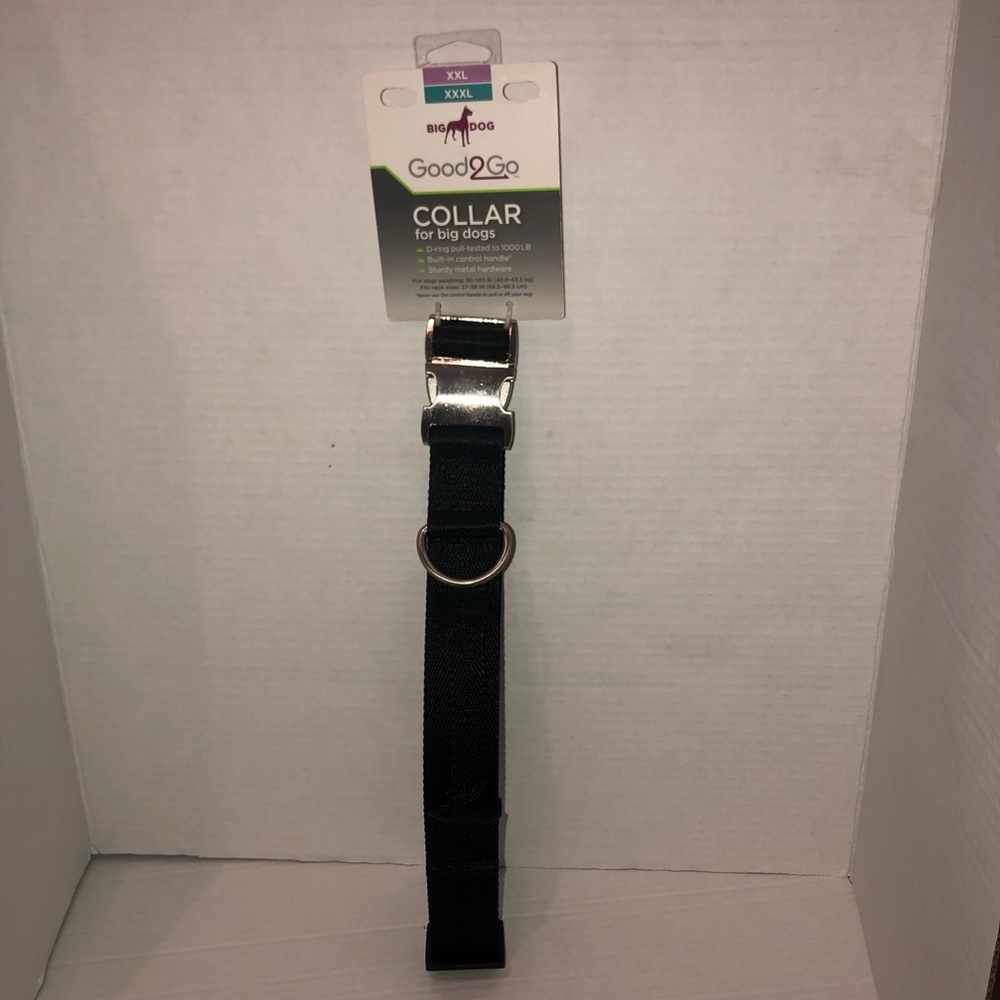 Good2Go Black Dog Collar XXL